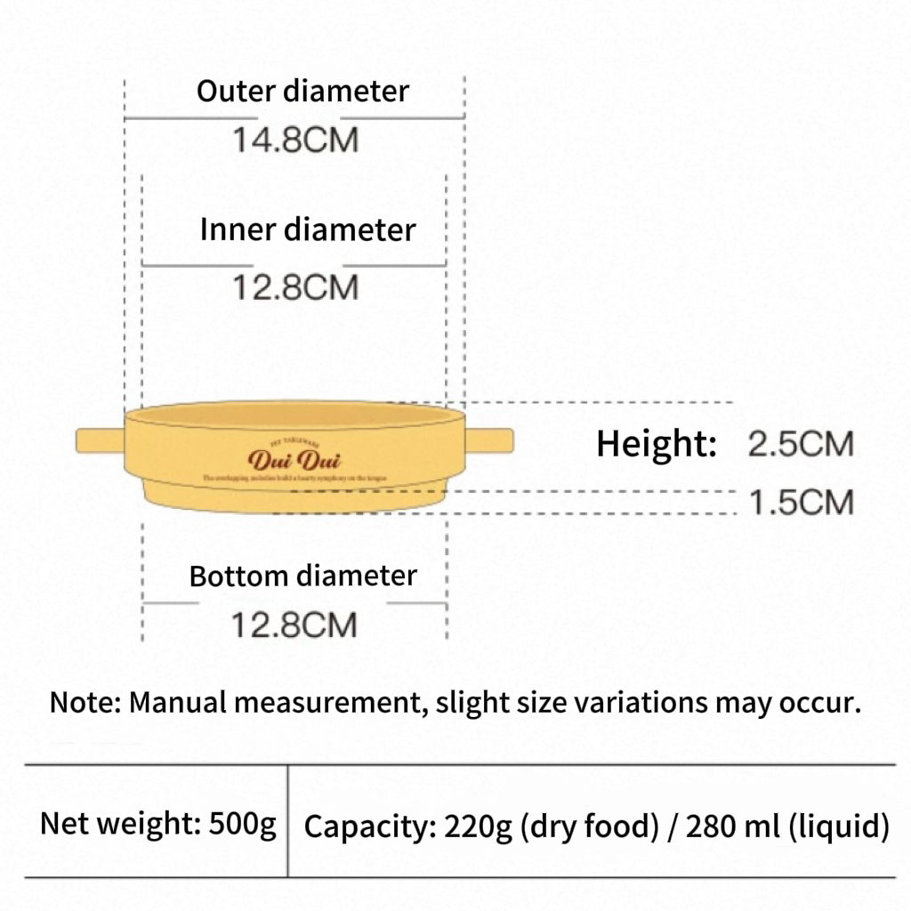 Wulihana Soft-Tone Pet Tableware