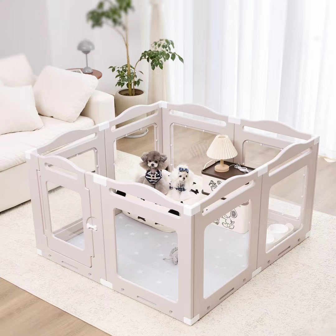 Transparent Acrylic Pet Pen Fence - Perfect for Dogs & Cats