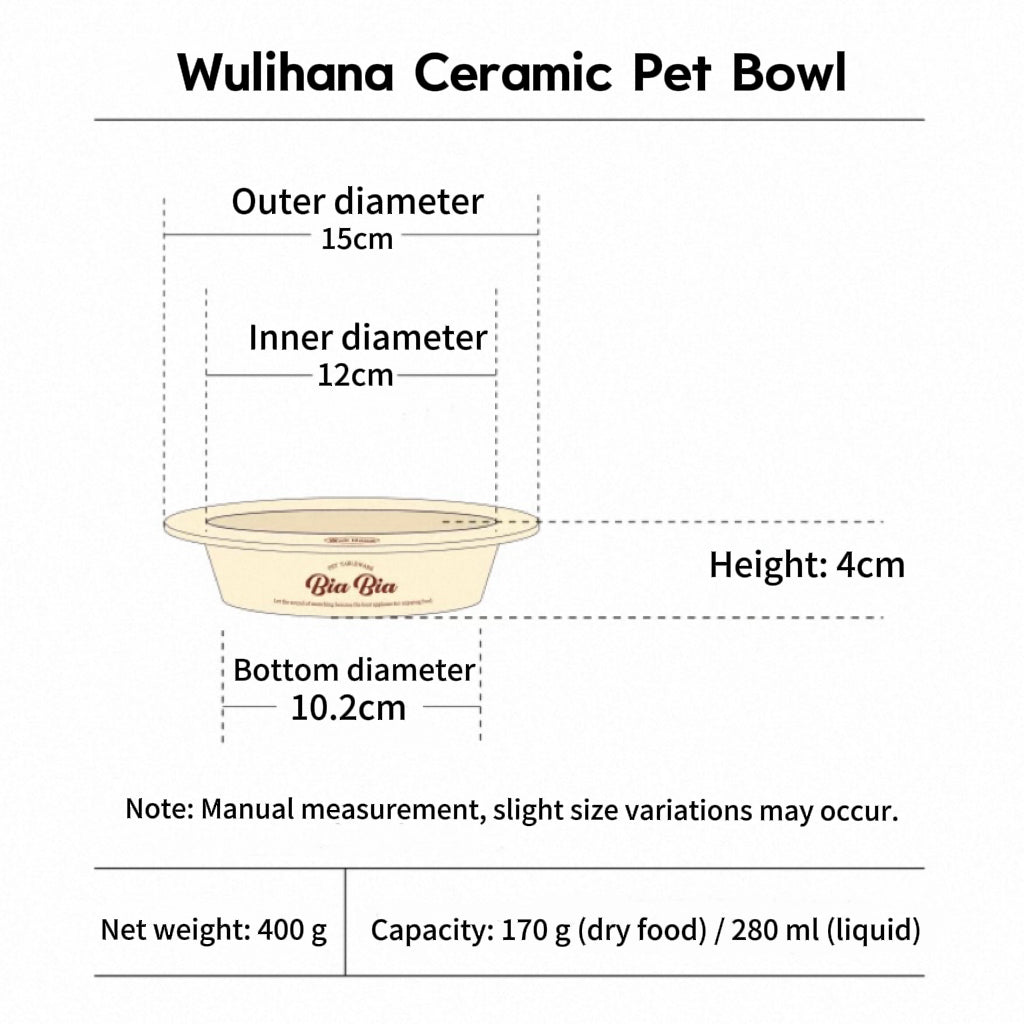 Wulihana Soft-Tone Pet Tableware