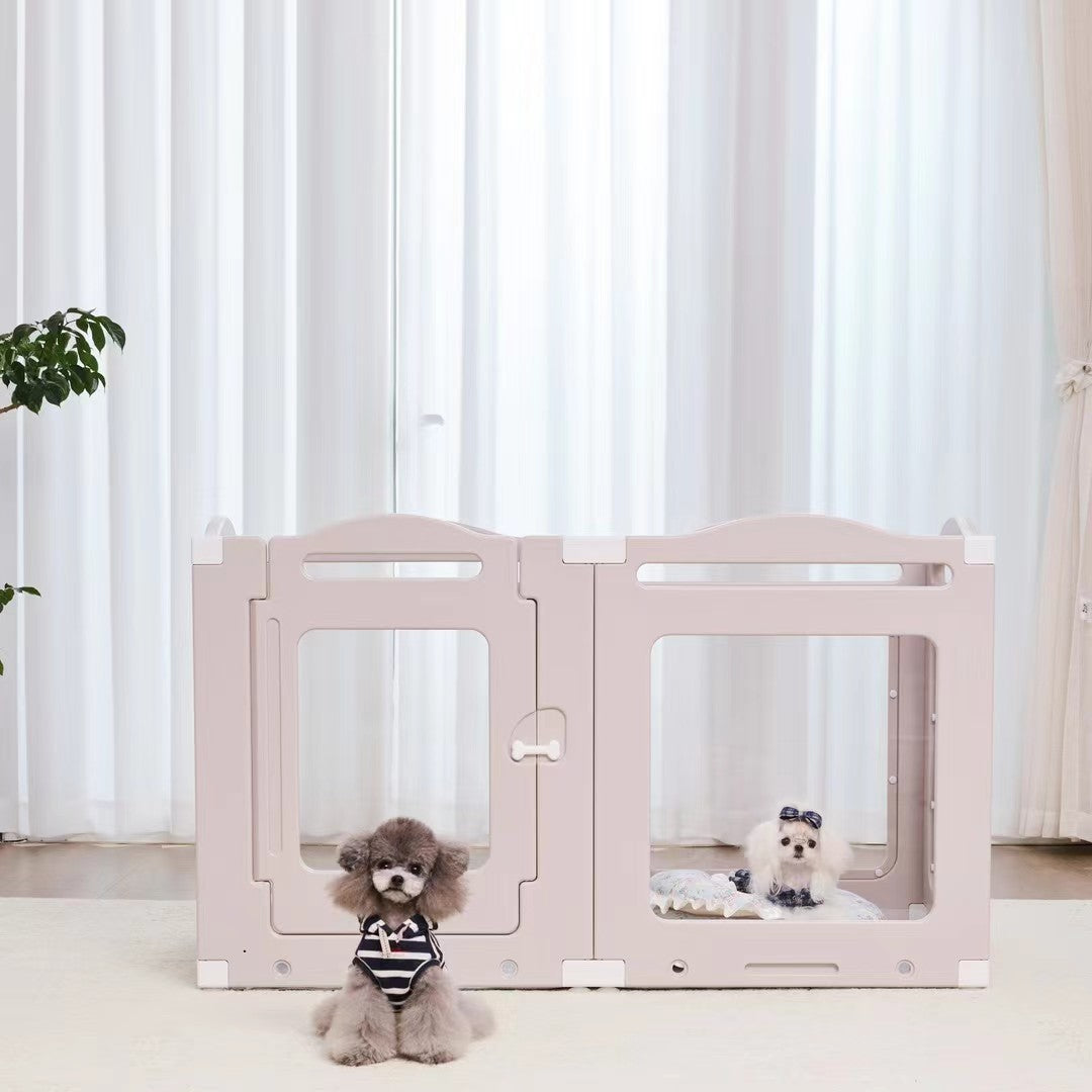 Transparent Acrylic Pet Pen Fence - Perfect for Dogs & Cats