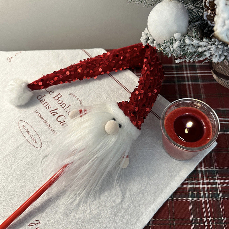 Santa Claus Cat Teaser Wand – Festive Fun for Your Feline!